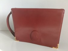 Sacoche Ou Pochette Cuir Vintage Estampille Cartier