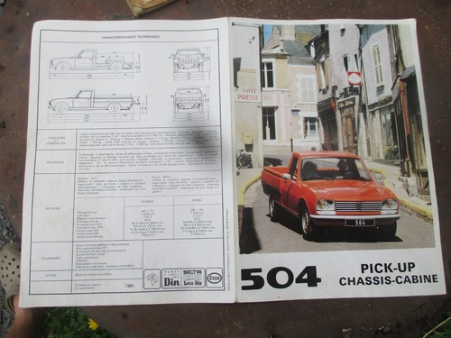 Peugeot 504 pick catalogue - up,
