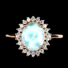 925 Bague en Argent Ovale