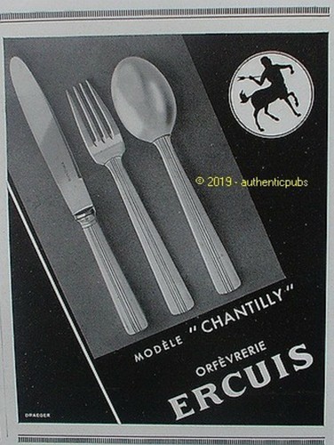 Publicite ercuis orfevrerie - publicite,