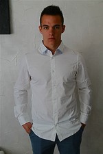 chemise homme blanche M& FRANCOIS GIRBAUD linedrive taille M NEUVE ETIQUETTE