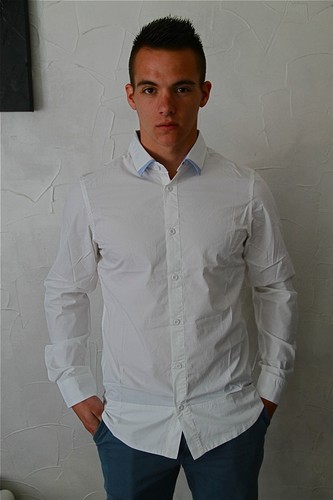Chemise homme blanche - chemise, m&