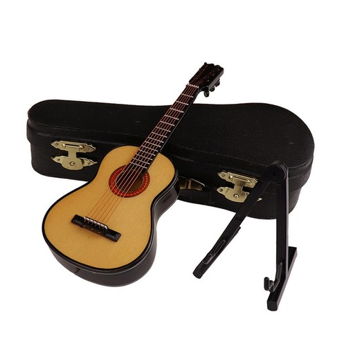 Guitare miniature bois c - miniature, en