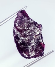 Grenat rouge naturel brut 26,72 ct pierre précieuse en vrac certifiée gemme b...