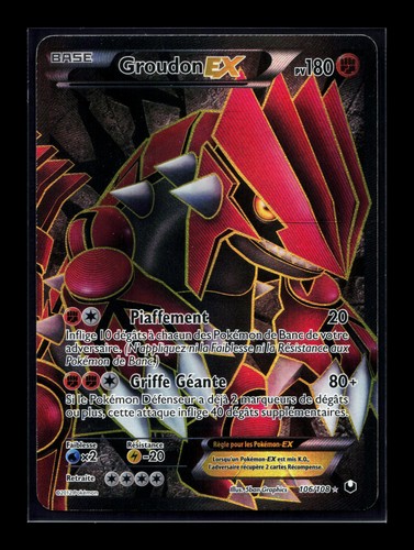 Carte pokémon groudon - carte, ex