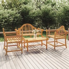 Salon de jardin 4 pcs Bois de