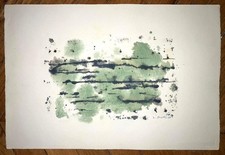 Léonard Tsuguharu Foujita encre papier signée 1960 abstraction abstract art rare