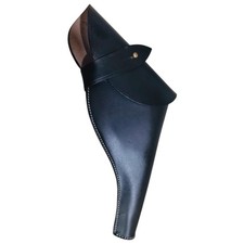 Étui en cuir noir pour