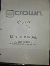 CROWN service manual DC-300A