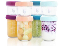 Pots de Conservation en Verre Babymoov - 8 Babybols, 100ml & 220ml, Eco-Friendly