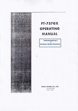 Bedienungsanleitung-Operating Instructions pour Yaesu FT-757 GX