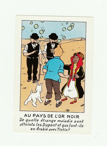 Tintin vignette publicitaire - tintin,