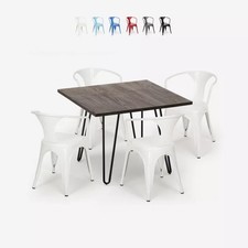 Table 80x80 chaises - table,