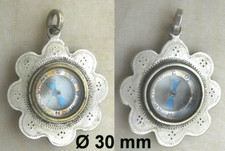 vers 1900 RARE PENDENTIF BOUSSOLE pour chaine montre gousset ANTIQUE COMPASS