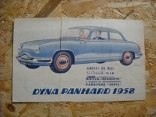 BROCHURE CATALOGUE PANHARD DYNA 1958