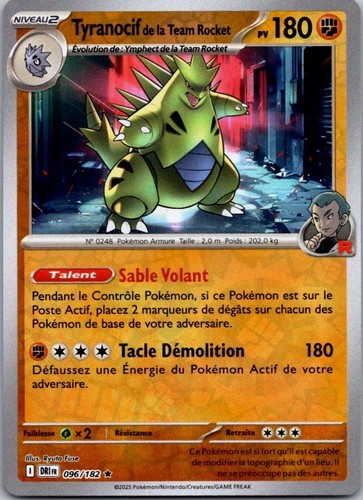 Carte pokémon tyranocif la - pokémon,