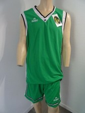 Ensemble-tenue-maillot-short de basket, homme CEJUDO, vert en XXL