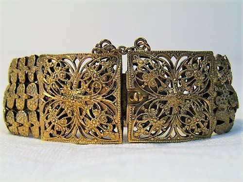 Bracelet ancien doré - , en