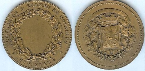 Médaille table - médaille, de