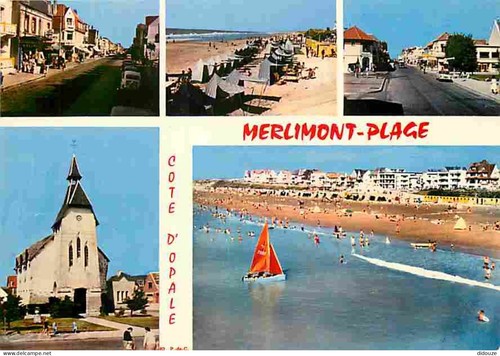 Carte postale merlimont - postale,
