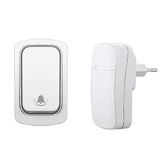 Sonnette Sans Fil Sans Piles Cloche CinéTique ExtéRieure éTanche Bouton Aut8820