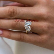 Bague Solitaire En Argent