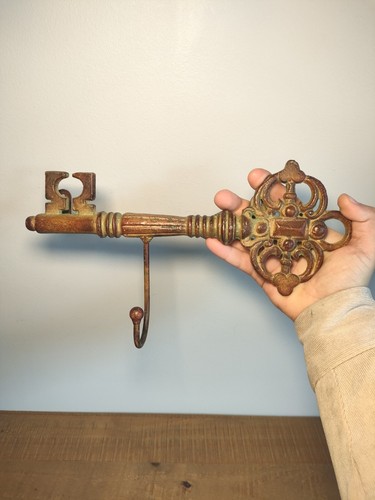 Antique key shaped iron - key,