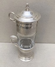 Cafetière métal argenté