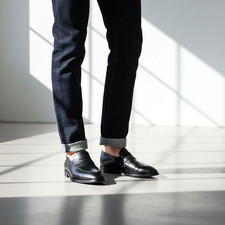 Stefano Branchini Penny Mocassins 42 US 9 Stefanobi Hommes Cuir Noir Mocassins