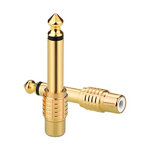 Pack rca female 6 35mm - female, 6.35mm
