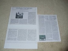 Revox A700 Ouvert Bobine Review, 3 Pgs ,1975, Complet Test