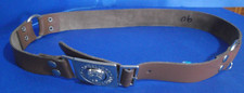 CEINTURE EN CUIR UNIFORME SCOUT GRECQUE UNIQUE EN GRÈCE, EXCELLENT ÉTAT