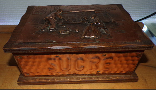 Ancienne boite sucre - à,