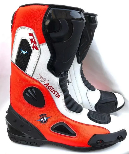 Agusta bottes moto cuir - mv,