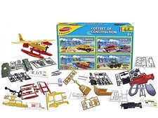 HELLER JOUSTRA 40042 - Coffret Construction 4 Modèles avion char 4x4 bétonniere 
