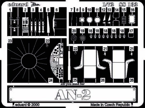 Antonov 72 eduard - 1/72,