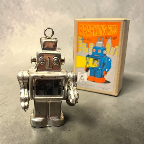 Vintage tin sparkling robot - sparkling,
