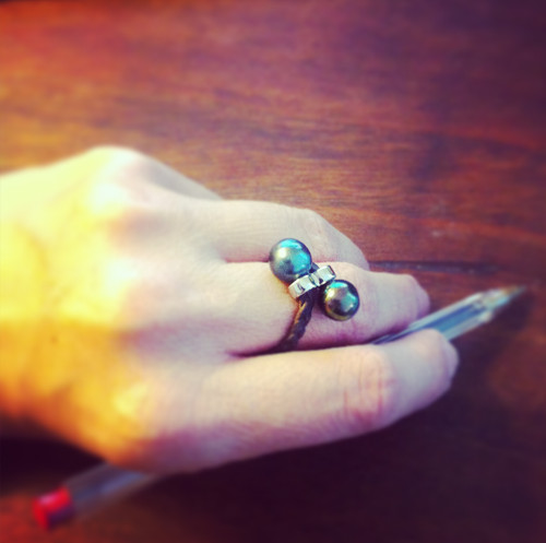 Perles tahiti cuir argent - de,