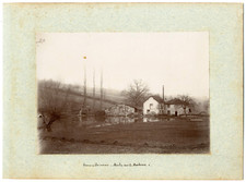 France, Semur en Brionnais, Moulin sur le Merdasson Vintage albumen print, Sem