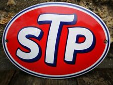 Plaque émaillée STP Enamel sign no Texaco Mobil Pennzoil 76