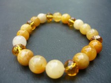 Bracelet de perles jade Topaze en pierre Naturelle, Sur mesure