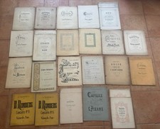 Lot De 26 Livres/anciennes partitions de musique Pour Le Violoncelle/