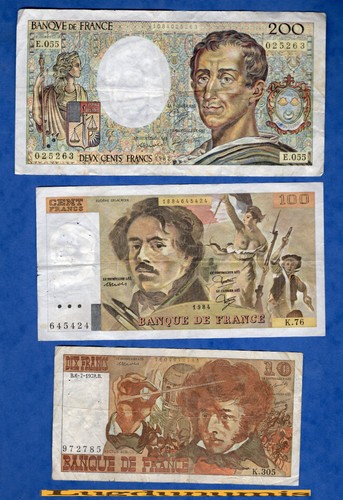 Lot billets france 200 - 3,