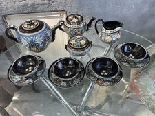 Partie de Service à Thé Faïence Suisse de Thoune Schweiz