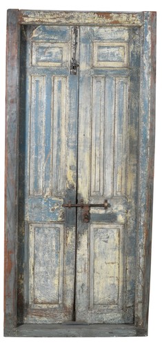 Porte ancienne teck massif - porte,