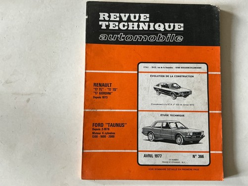 Rta revue technique - technique, automobile