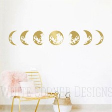 Moon Phases Wall Decal, Moon Phases Sticker, Moon Phases, Moon Decal ga109