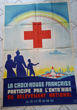 affiche ancienne, LA CROIX ROUGE FRANCAISE