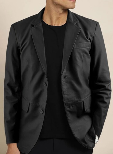 Blazer cuir pour - pour, en
