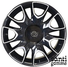4 Roues FIAT 500 Lancia Y 6,5 X 16 " Original Nouveaux Noir Diamant 71806210